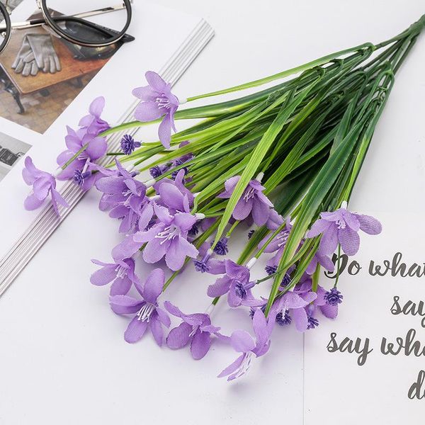 

orchid grass home interior decoration garden forest greening simulation flower placement floral art for home wedding party