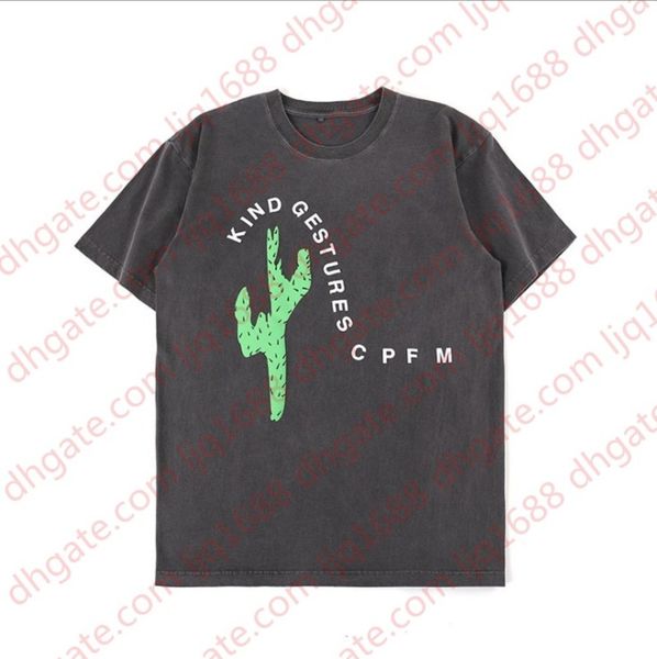 

20s cpfm.xyz washed do old t shirt men women summer style 3d foam printing cpfm xyz t-shirt tees, White;black