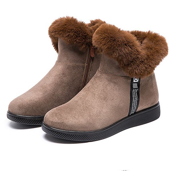 

new winter fur boots, women's shoes, yxqe, Black