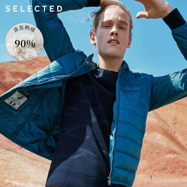 

selection - men's duck feather et, light winter clothing, removable hoodie, coat s | 419312505, Black