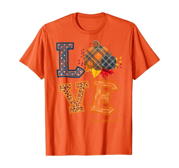 

womens love grams life plaid pumpkin fall thanksgiving gift t-shirt, White;black