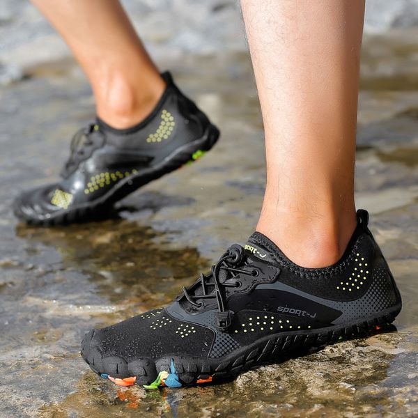 

outdoor men beach aqua water shoes barefoot sneakers summer 2020 swimming five finger flat soft quick-drying seaside walking