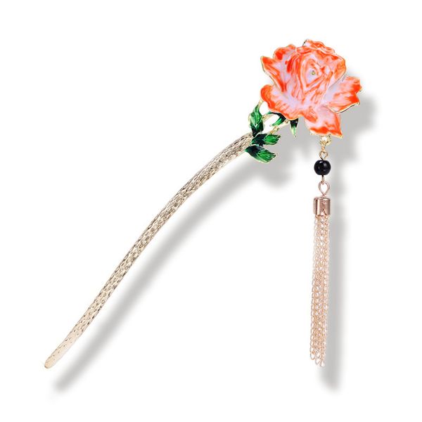 

factory wholesale new beijing cloisonne pin classic fashion headdress dish national step shake hair ornament hea/rtsch/rome