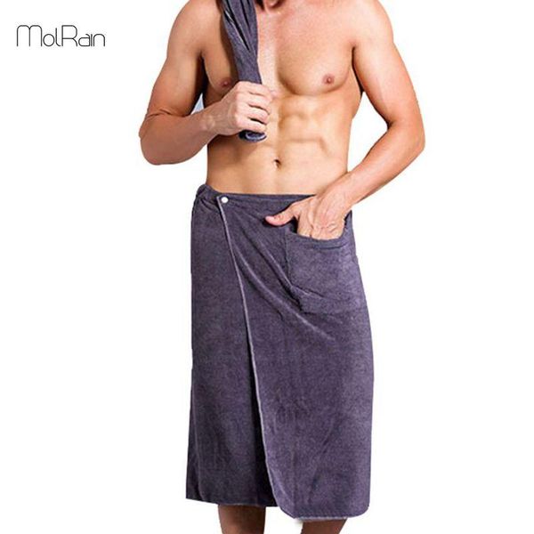 

towel 2pcs man wearable magic bath towe + face set mircofiber fabric with pocket soft swimming beach blanket male