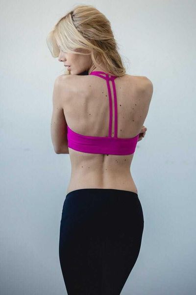 

gym clothing women's sport bra push up workout yoga sports shirts crop academia active wear fitness brassiere vest tank, White;black