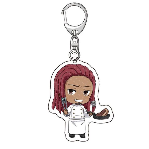 

keychains akudama drive keychain man anime women keyring creative cute key ring for kids holder gift jewellery metal breloczek, Silver