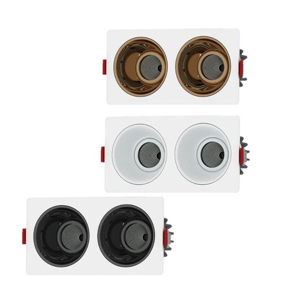 

downlights double head led cob downlight 14w24w30w lamp ac85v-265v ceiling spot light square recessed white/warm white