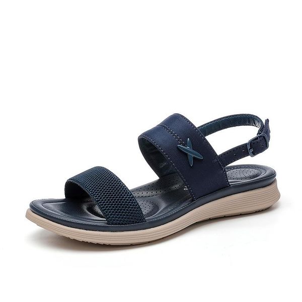 

sandals 2021 summer women bohemian holiday shoes casual soft flat ladies comfortable beach female, Black