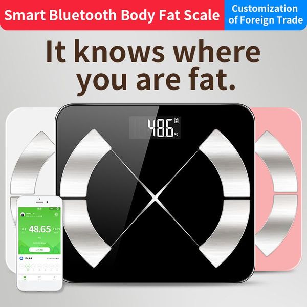 

smart scales bluetooth floor body weight bathroom scale backlit display fat water muscle mass bmi