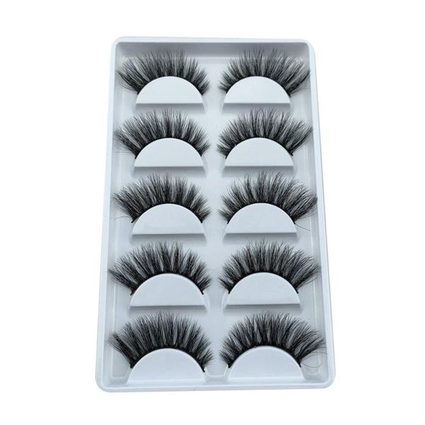 

false eyelashes 5 pairs girl cosmetics natural girls fake lashes