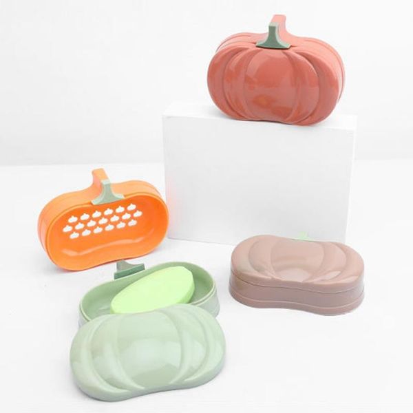 

soap dishes simulation pumpkin dish wear-resistant easy to clean quick drain design plastic holder for kitchen bathroom