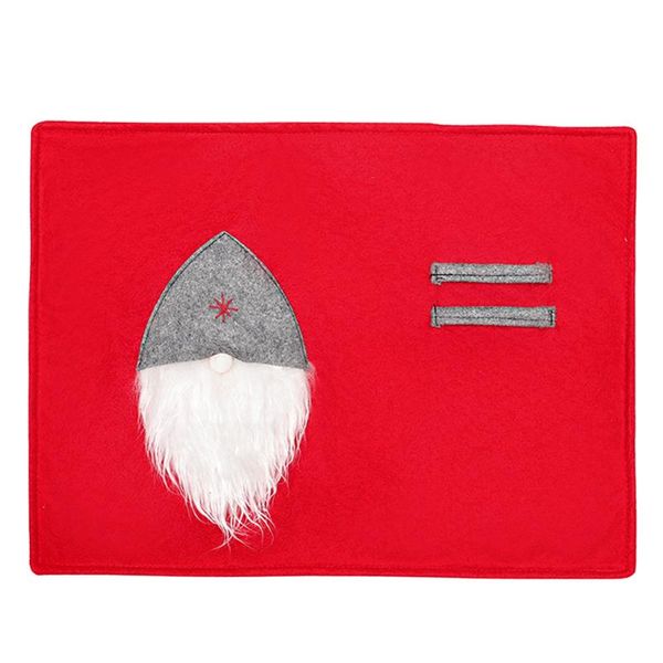 

mats & pads 1pc christmas eat mat dining-table decoration creative household placemat rudolph faceless dinner western restaura