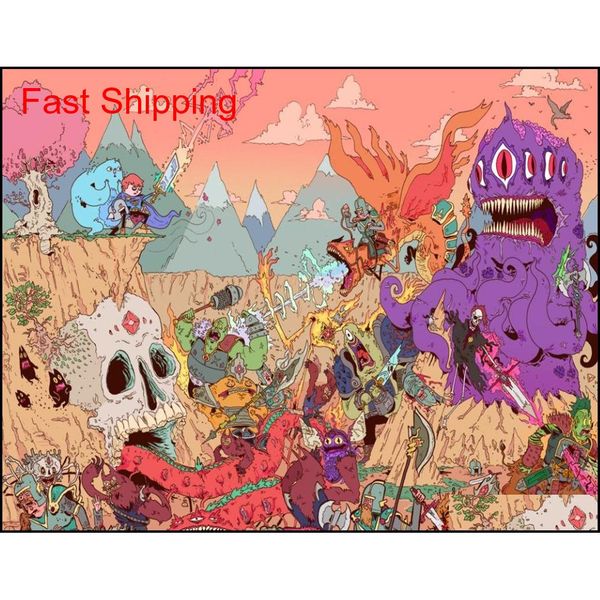 

psychedelic trippy art fabric poster 16" x qylkup wphome