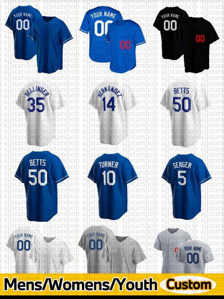 

men baseball jerseys mookie betts urias trevor bauer cody bellinger walker buehler clayton kershaw max muncy seager turner women youth kid j, Blue;black