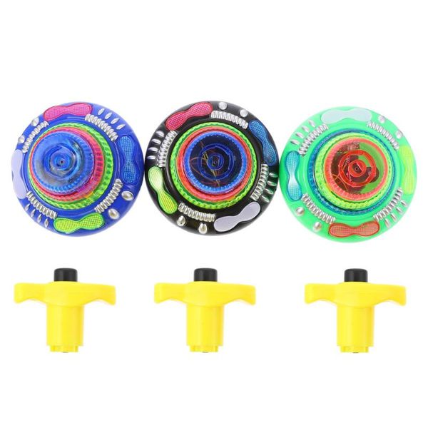 

jeans 3pcs stylish gyro toys flashing kids educational playthings, Blue