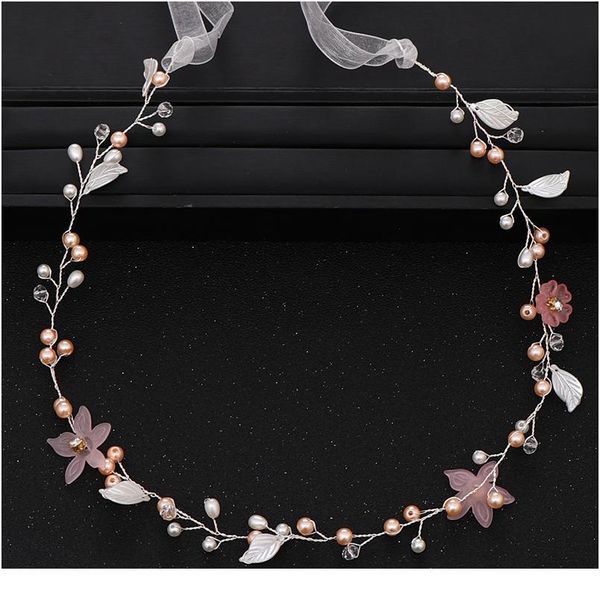 

new wedding hair accessories bride pearl head band gold head band bride flower hair accessories princess head band handm qylcah