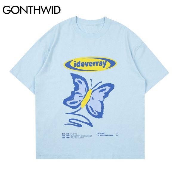 

harajuku t-shirts cartoon casual cotton tshirts streetwear hip hop fashion short sleeve tees shirt 210602, White;black