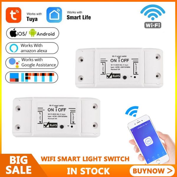 

smart home control tuya wifi switch diy remote timer wireless light automation relay module controller work with alexa