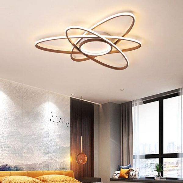 

veihao new creative fashion modern led chandelier foyer living room bedroom kitchen restaurant coffee color chandelier ac85-220v