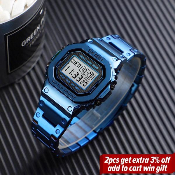 

wristwatches fashion sport watch men digital watches 3bar waterpoof alarm clock alloy case reloj hombre, Slivery;brown