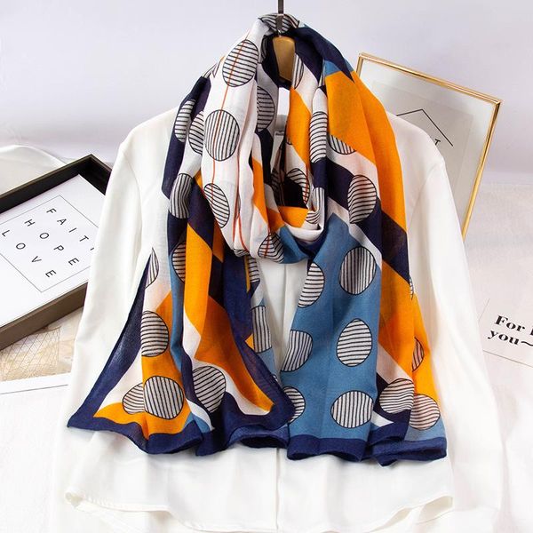 

scarves korean fashion shawl scarf women's wild thin dual-use warmth soft spring autumn winter silk sa945, Blue;gray