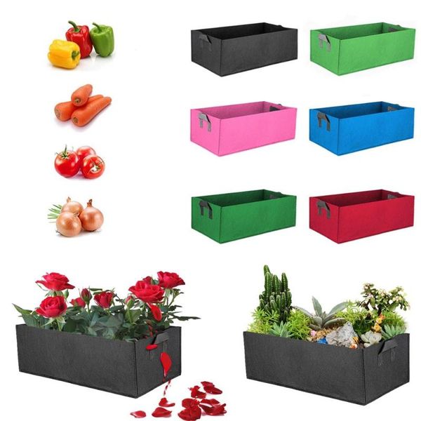 

10pcs reusable large plant grow bag garden square gardening tools flower vegetable seeds planting planter pot for hydroponics