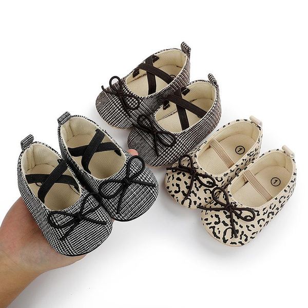 

infant newborn baby shoes girls spring flats bowknot princess dress shoes no-slip first walkers