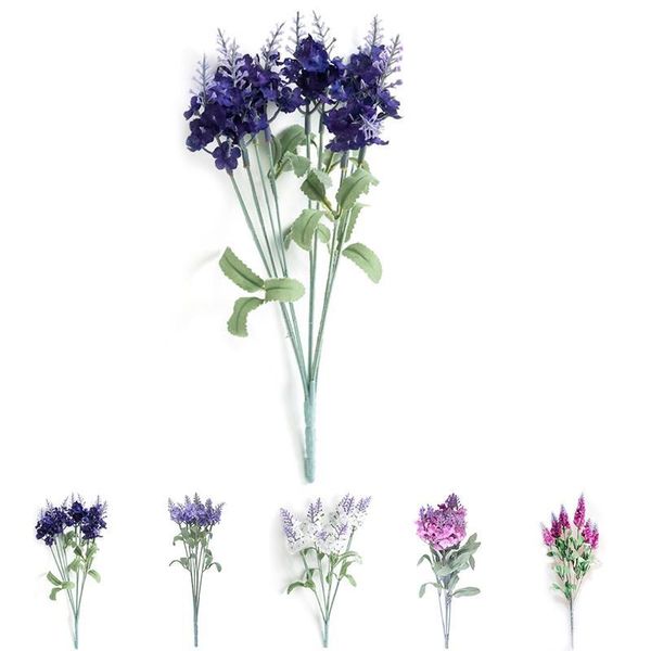 

decorative flowers & wreaths 1pc lifelike plastic lavender flower realistic faux stem artificial pography props party supplies