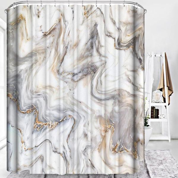 

shower curtains marble curtain set digital printing polyester waterproof bathroom decoration e0d1