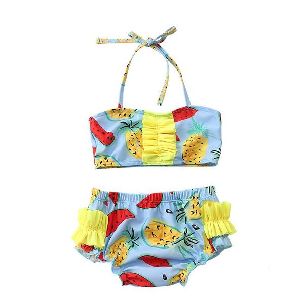 

2021 new european and american pineapple baby baby child split leak-proof swimming diapers swimming underwear xyy-85