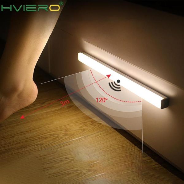 

night lights motion sensor light potable closet wireless usb charging cabinet ir infrared detector wall lamp table