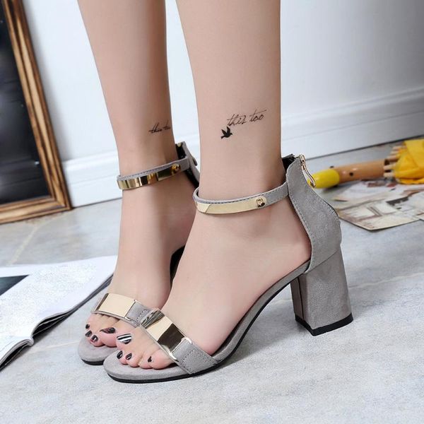 

sandals women shoes summer open toe sandles thick heel gladiator zomer schoenen dames zapatos de mujer moda 2021, Black