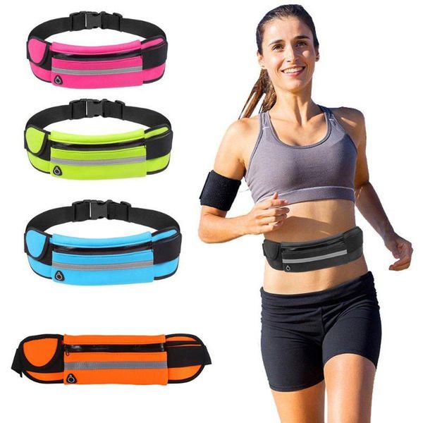 

outdoor bags mounchain running waist bag waterproof anti-theft mobile phone holder invisible kettle belt belly gym fitness