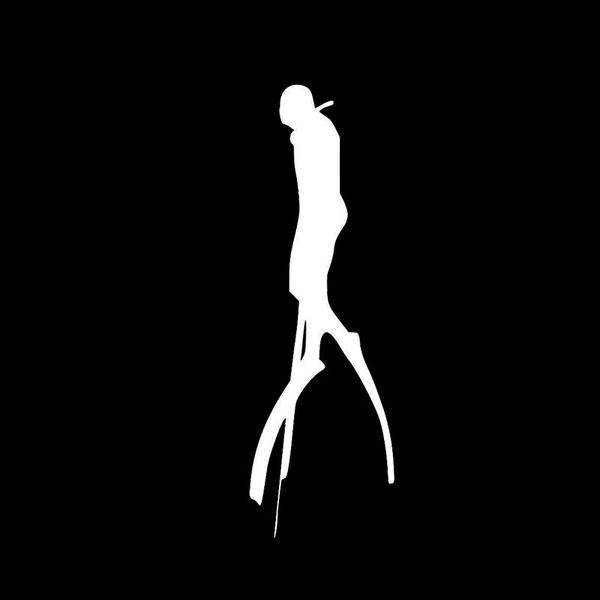 

4.8cm*15cm creative diving vinyl decal funny car stickers window