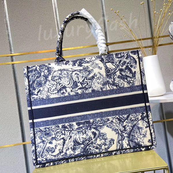 

new handbags book tote 2021 women luxurys designers lady bag embroidery tiger pattern large capacity shopping bags handbag high quality
