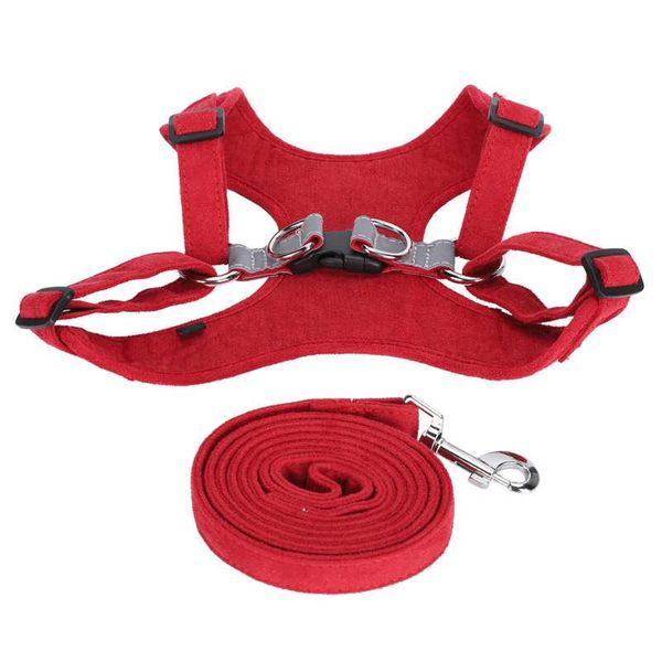 

suede collars harnesses leads dog chest strap reflective pet vest harness adjustable suede fabric pet supplies