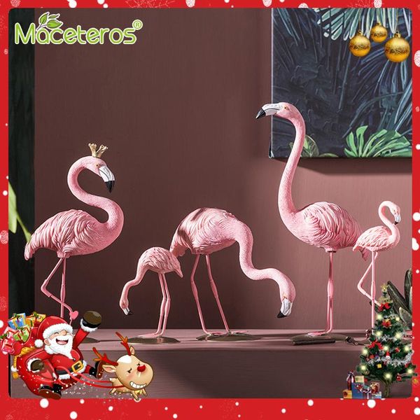 

nordic pink flamingo sculpture decoration synthetic resin crafts decoration gardening living room supplies