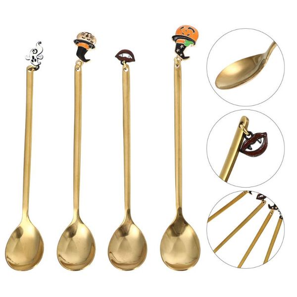 

spoons 4pcs exquisite pendant coffee stainless steel