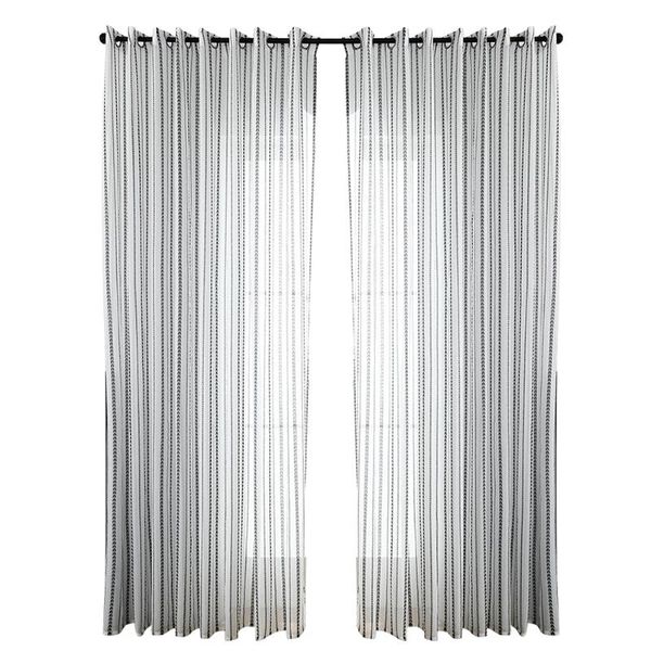 

curtain & drapes 1pc sheer window curtains for living room bedroom home kitchen decoration love printing voile decor