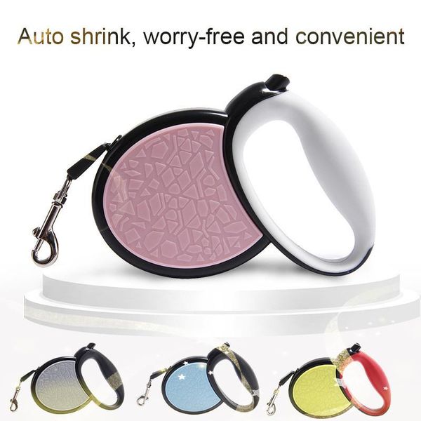 

3/4/5m automatic retractable tractor leash portable dog harness for small medium cats nylon rope for pet product home supplies
