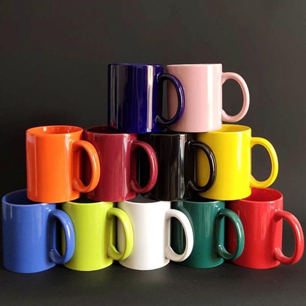 

mugs nordic candy straight mug simple ceramic cup pure color set coffeeware