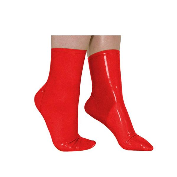 

party masks pure natural latex rubber cute short fashion red socks 0.4mm size s-xl