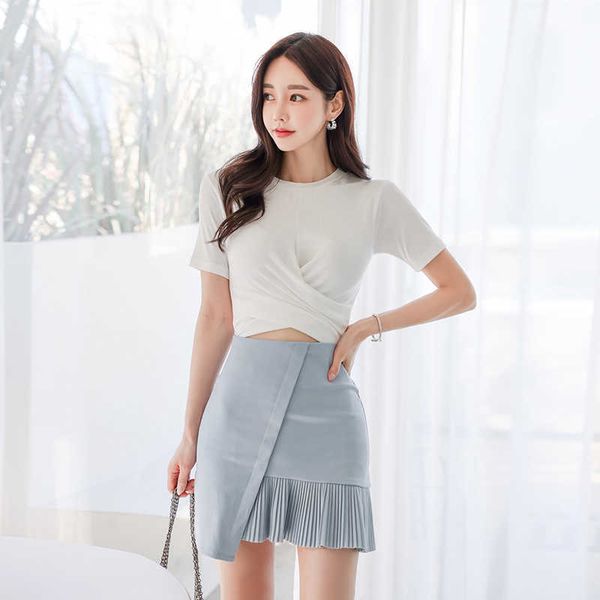 

the suit two dress female fashion cotton t a skirt 210531, White
