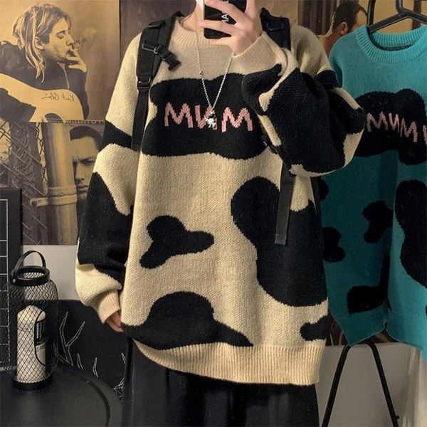 

men's sweaters korean fashion clothing crewneck men autumn, White;black