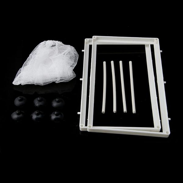 

aquariums fish tank aquarium guppy breeding breeder baby gauze trap box isolator s/l dropship