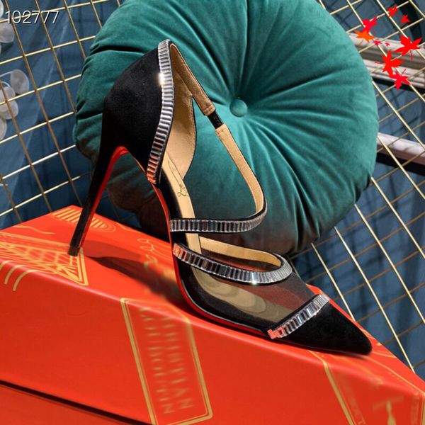 

2021 good quality fashion women luxurys designers shoes designer sandals womens luxury high heels sandal dress shoess with box size 35-41 -k, Black