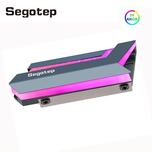 

segotep m.2 ssd ram cooler rgb auto ngff 2280 nvme sata heat sink computer radiator 5v 3pin sync memory cooling pc