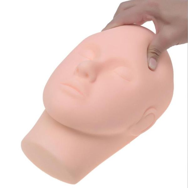 

false eyelashes female bald mannequin head stand holder cosmetology practice african training manikin for hair styling wigs making