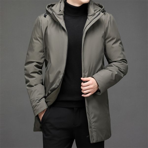 

winter arrival men warm jacket coat casual thicken hooded parka male men's winter jacket size m-4xl 211124, Black