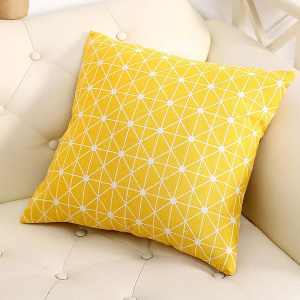 

cushion/decorative pillow 45*45 nordic linen pillowcase geometric pattern decorative cushion cover throw sofa bedroom office pillowcover 407